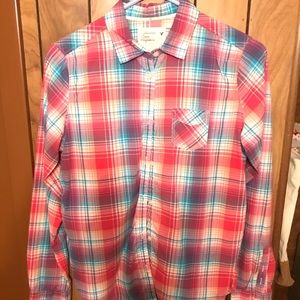 AE plaid button up